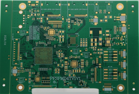 ราคาดี 4 ชั้น 2 OZ FR4 พิมพ์แผ่นวงจรอิเล็กทรอนิกส์ ENIG ผิวดํา Soldmask โรงงาน PCB แบบต้นแบบ ออนไลน์