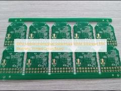 โทรศัพท์มือถือ OEM สีน้ำเงิน Soldermask สีขาว Silkscreen FR4 แผงวงจรพิมพ์อิเล็กทรอนิกส์